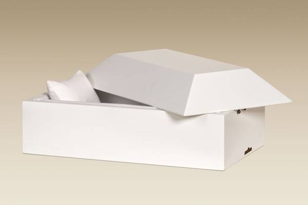 WCC505-EP Trachselwald Preemie Poplar White Casket